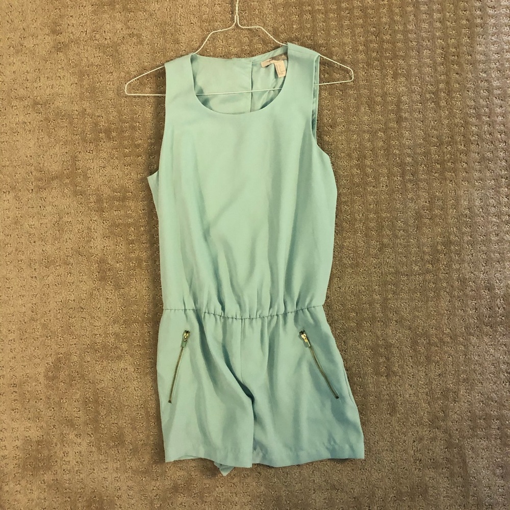 Mint Crepe Romper